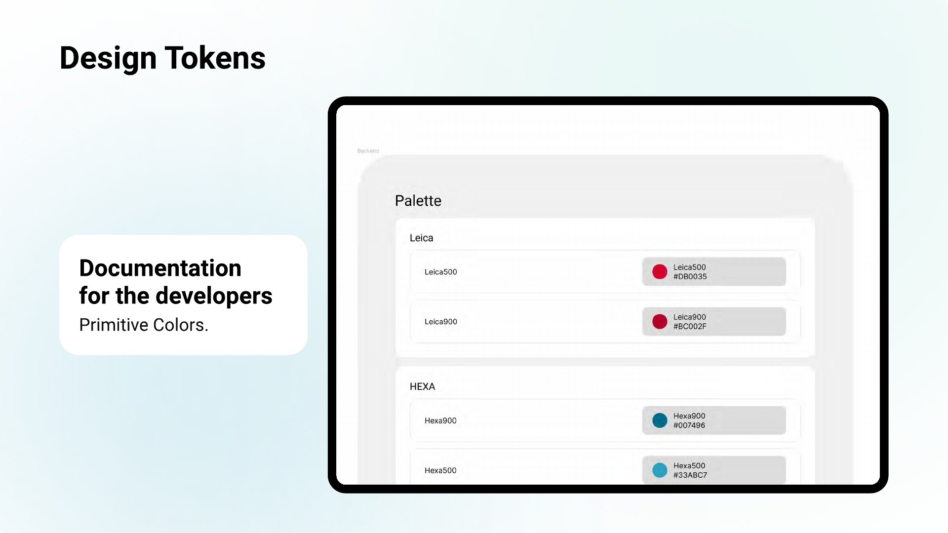 Design tokens specs
